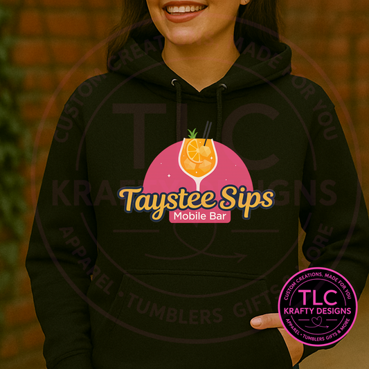 Taystee Sips Mobile Bar Sweatshirt Custom Logo Apparel