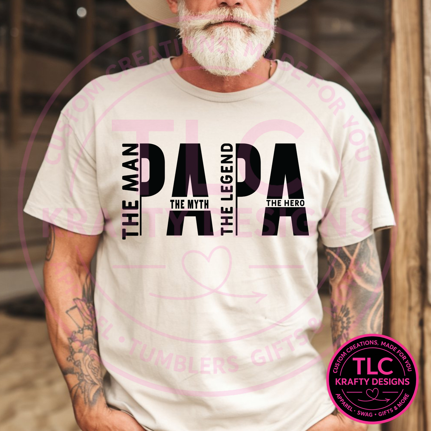 Papa Man Myth Legend Hero Design – Dad Life Apparel