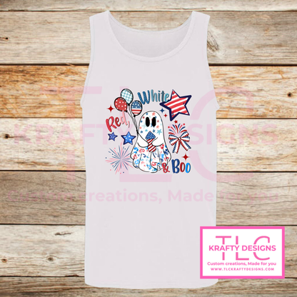 Red White And Boo Design – Patriotic Summer Apparel