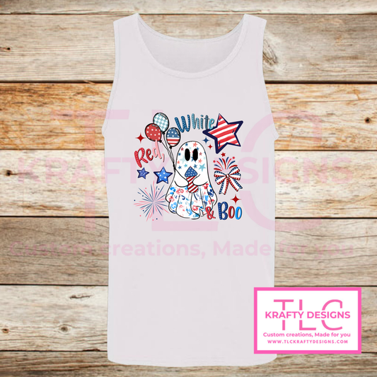 Red White And Boo Design – Patriotic Summer Apparel