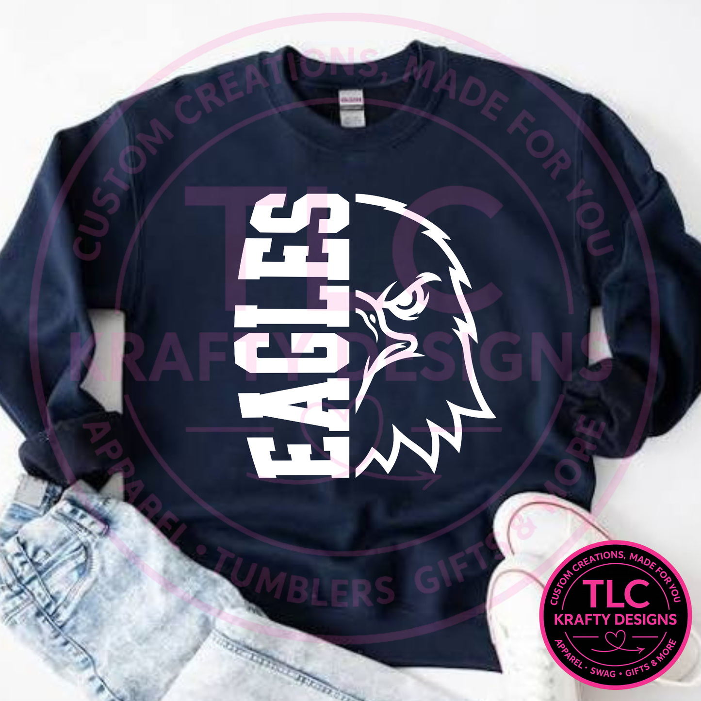 Eagles Mascot Design Apparel - Eagles Spirit Wear