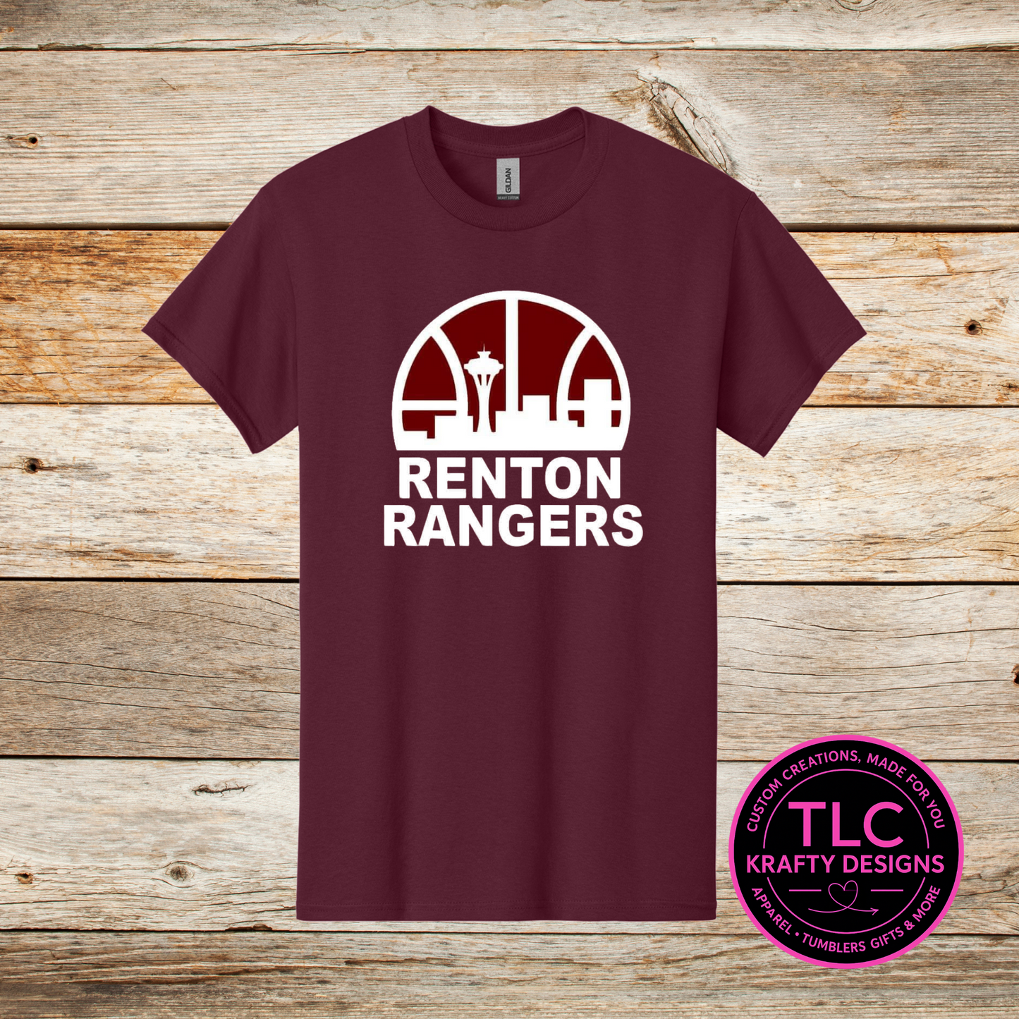 Renton Rangers Football Skyline T-Shirt - Custom Team Spirit Wear