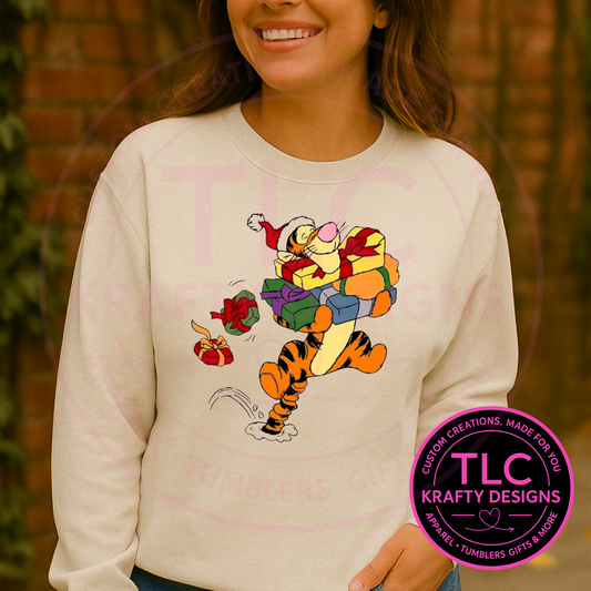 Tigger's Presents T-Shirt -  Christmas Favorites Long or Short Sleeve Tee CK