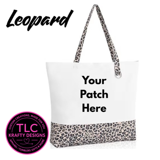 Custom Chenille Patch Canvas Tote Bag