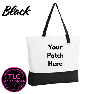 Custom Chenille Patch Canvas Tote Bag