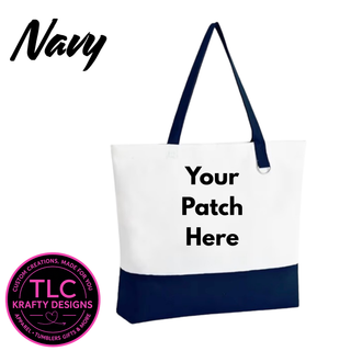 Custom Chenille Patch Canvas Tote Bag