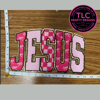XL Jesus Chenille Patch – Faith Iron-On / Sew-On Applique CK