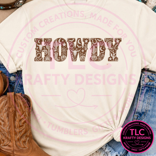 Howdy Western Halloween Brown Design – Spooky Season Graphic Apparel