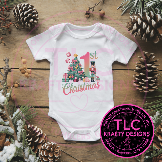 Cheery Nutcracker Christmas Onesie - Cute First Christmas Onesie CK