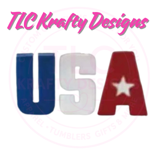 USA Fuzzy Chenille Patch Design – Patriotic Patch Apparel