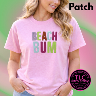 Beach Bum Fuzzy Chenille Patch Design – Summer Vibes Patch Apparel