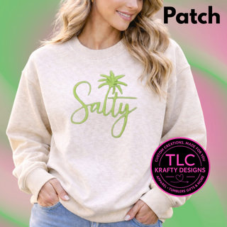 Salty Green Fuzzy Chenille Patch Design – Summer Vibes Patch Apparel