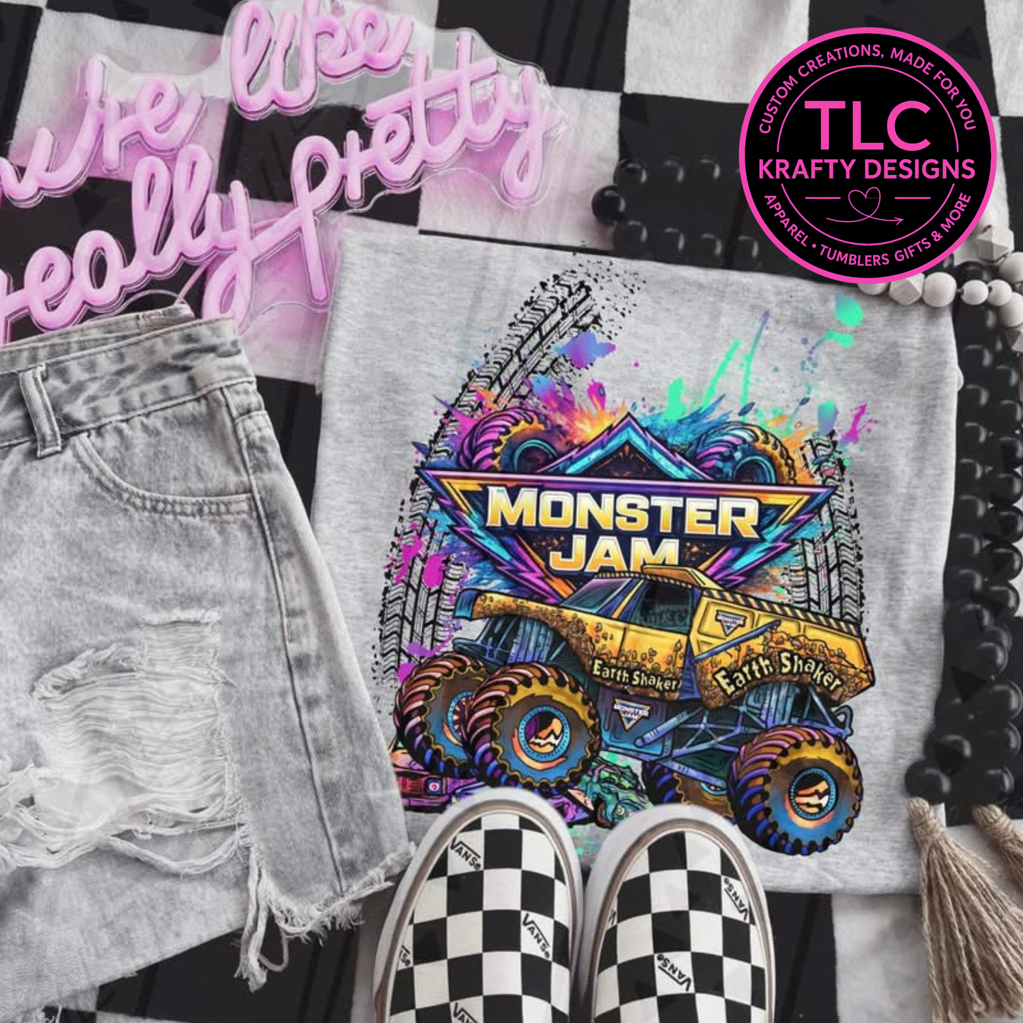 Dump Truck Monster Truck Apparel - Monster Truck Vibes