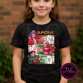 K-Pop Character Christmas T-Shirt -  Christmas Long or Short Sleeve Tee CK