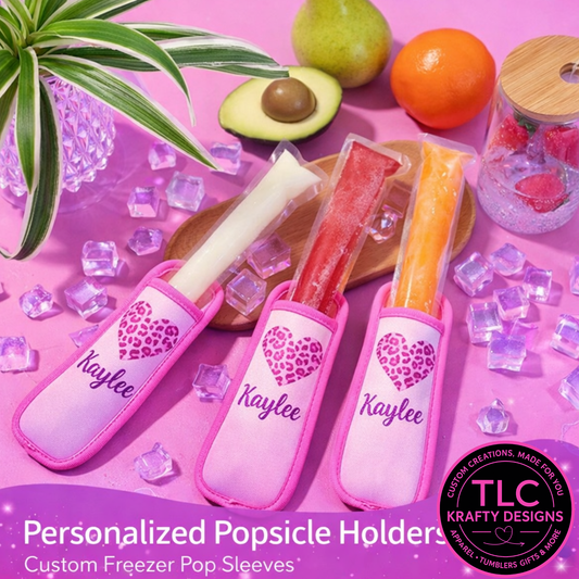 Personalized Popsicle Holders – Custom Freezer Pop Sleeves for Kids & Parties