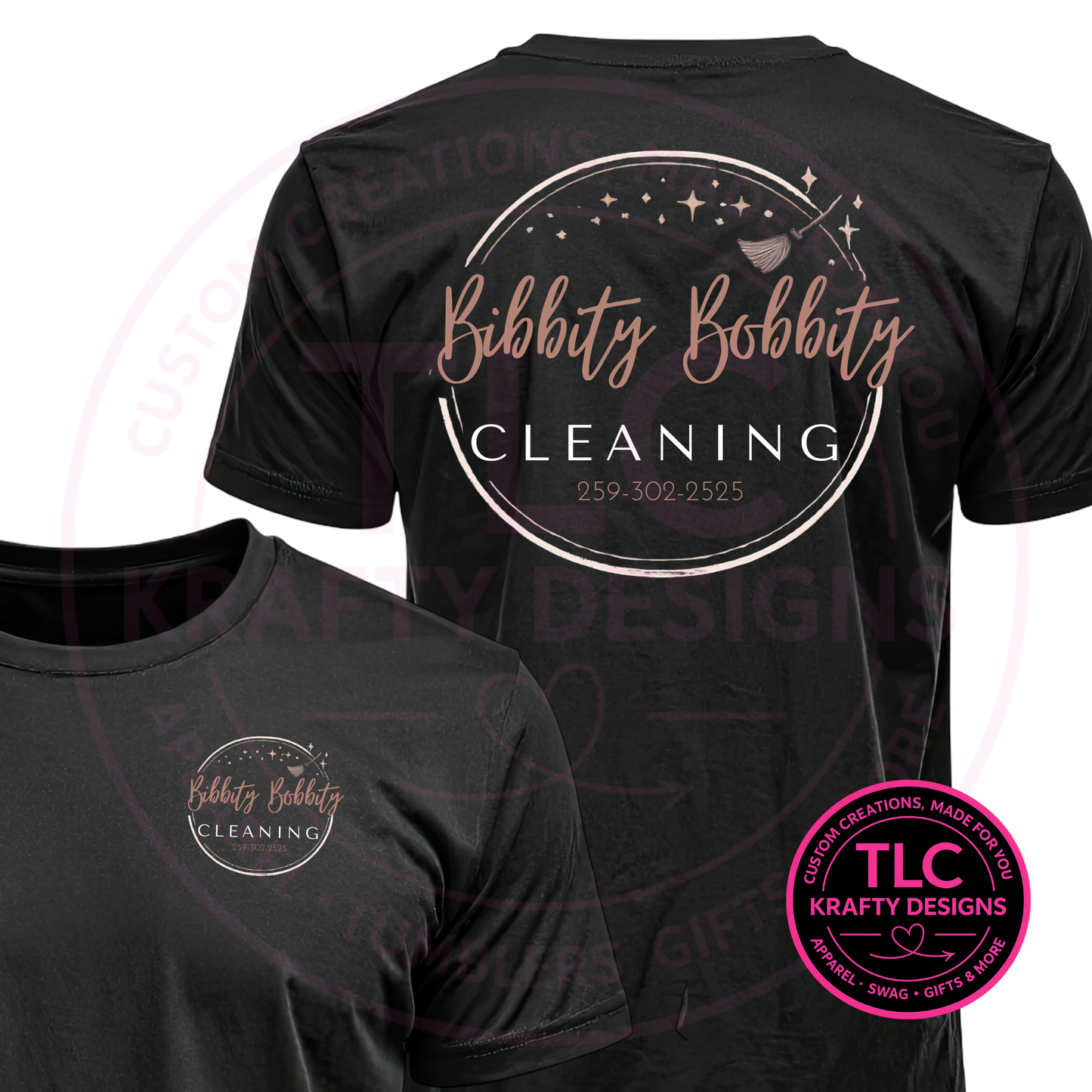 Bibbity Bobbity Cleaning Apparel - Custom Logo Business Wear