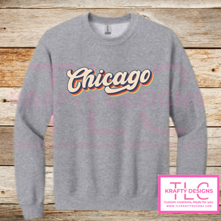 Retro Chicago Sweatshirt – Vintage-Inspired City Pride