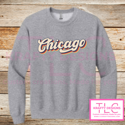 Retro Chicago Sweatshirt – Vintage-Inspired City Pride