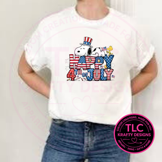 Happy 4th Of July Dog And Friend Design – Patriotic Summer Apparel
