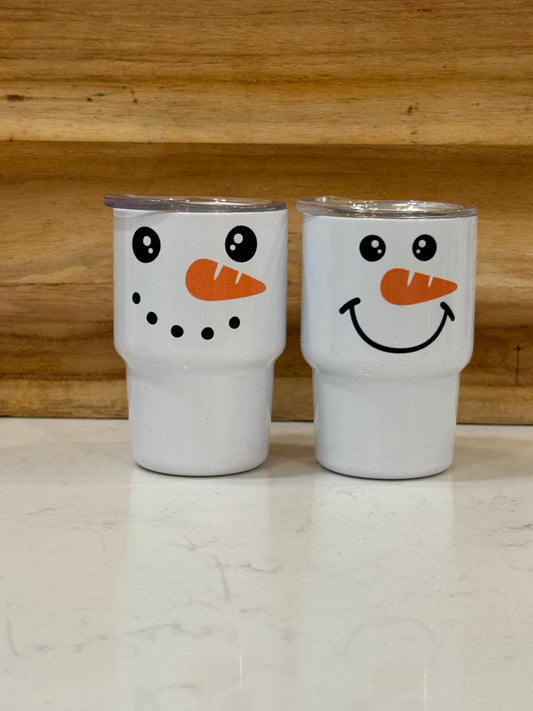 Snowman 3 ounce mini shot glass