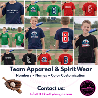 Custom Team Apparel & Spirit Wear – Youth & Adult Shirts, Hoodies, and Crewnecks