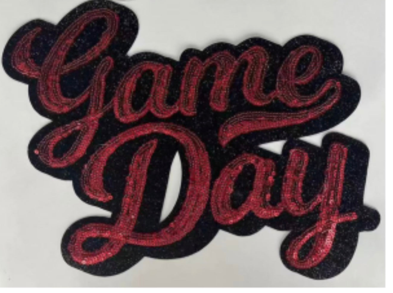 Game Day Patch | Football Game Day Patch | Script Varsity Patch for Jackets, Sweatshirts & Fan Apparel
