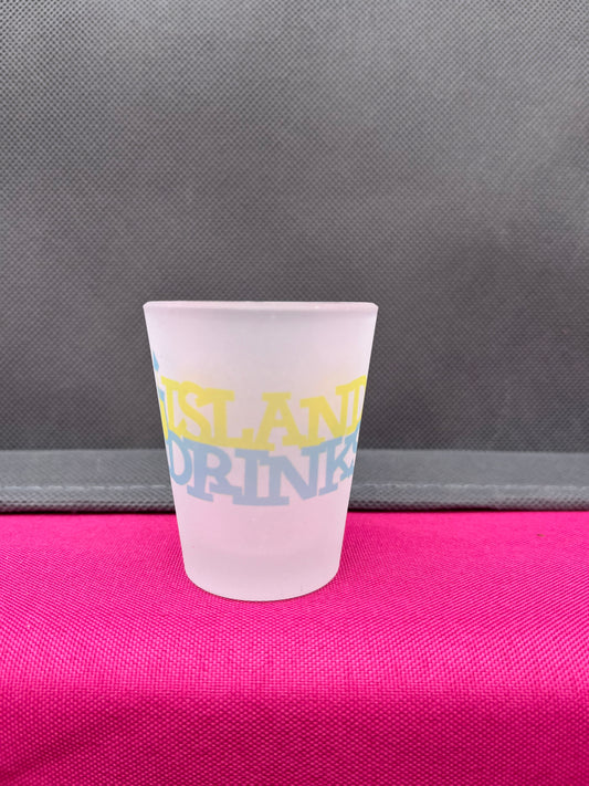 Island Drink Customized 1.5oz. Frosted shot glass