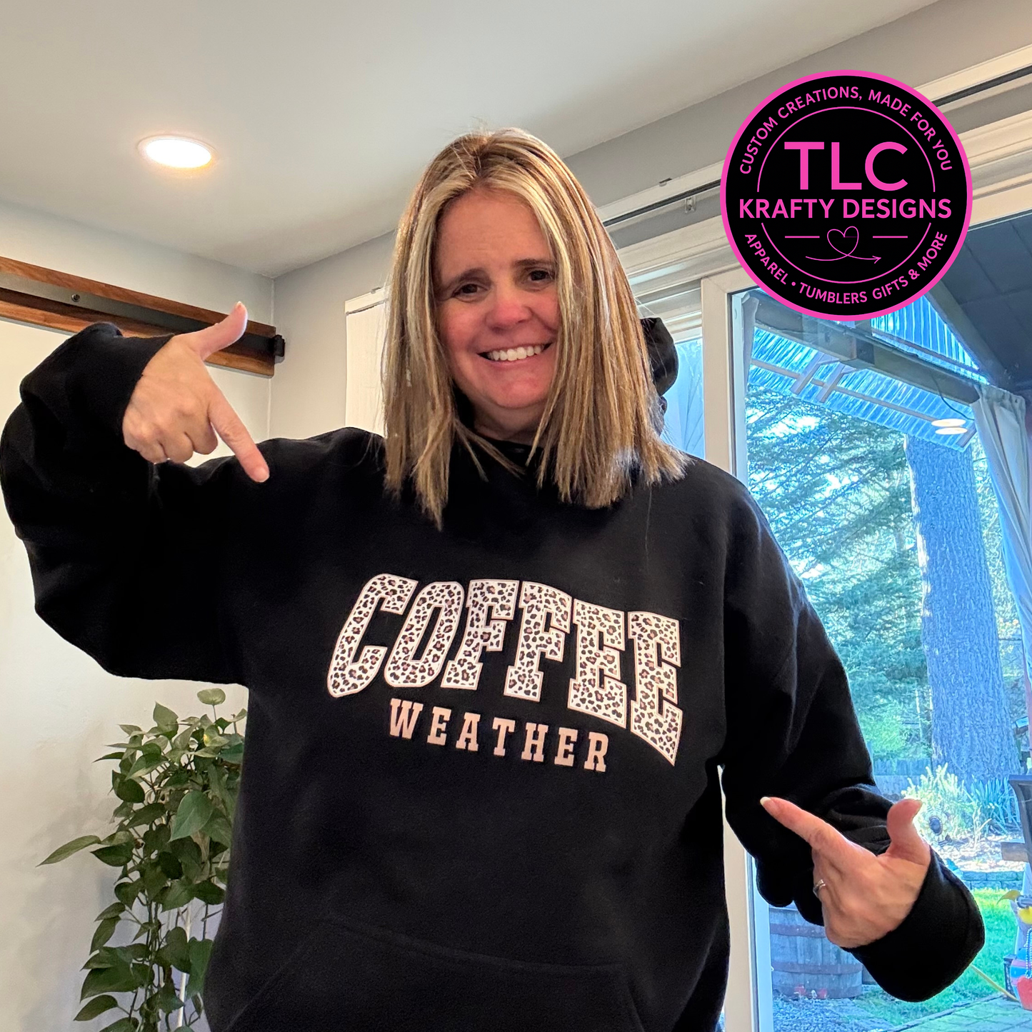 Coffee Weather Sweatshirt - Coffee Lovers Crew Neck or Hoodie CK