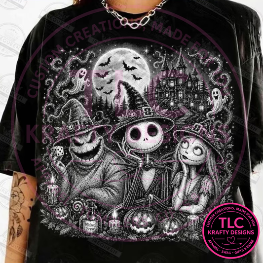 Halloween Friends Moonlight Design – Spooky Season Apparel