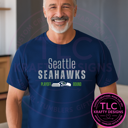Playoff Bound Seattle Football T-Shirt – Football Season Long or Short Sleeve Tee CK
