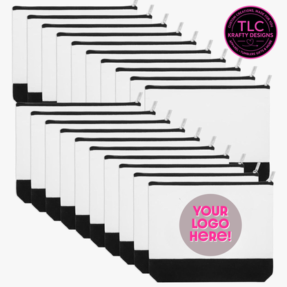 Custom Branded Zipper Pouch : Branded Organization Bags - Personalized Business Swag