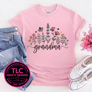 Grandma Floral Design - Grandma Love Apparel