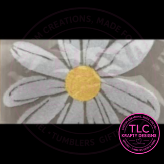 Daisy Fuzzy Chenille Patch – Spring Floral Heat Press/Iron-On Applique