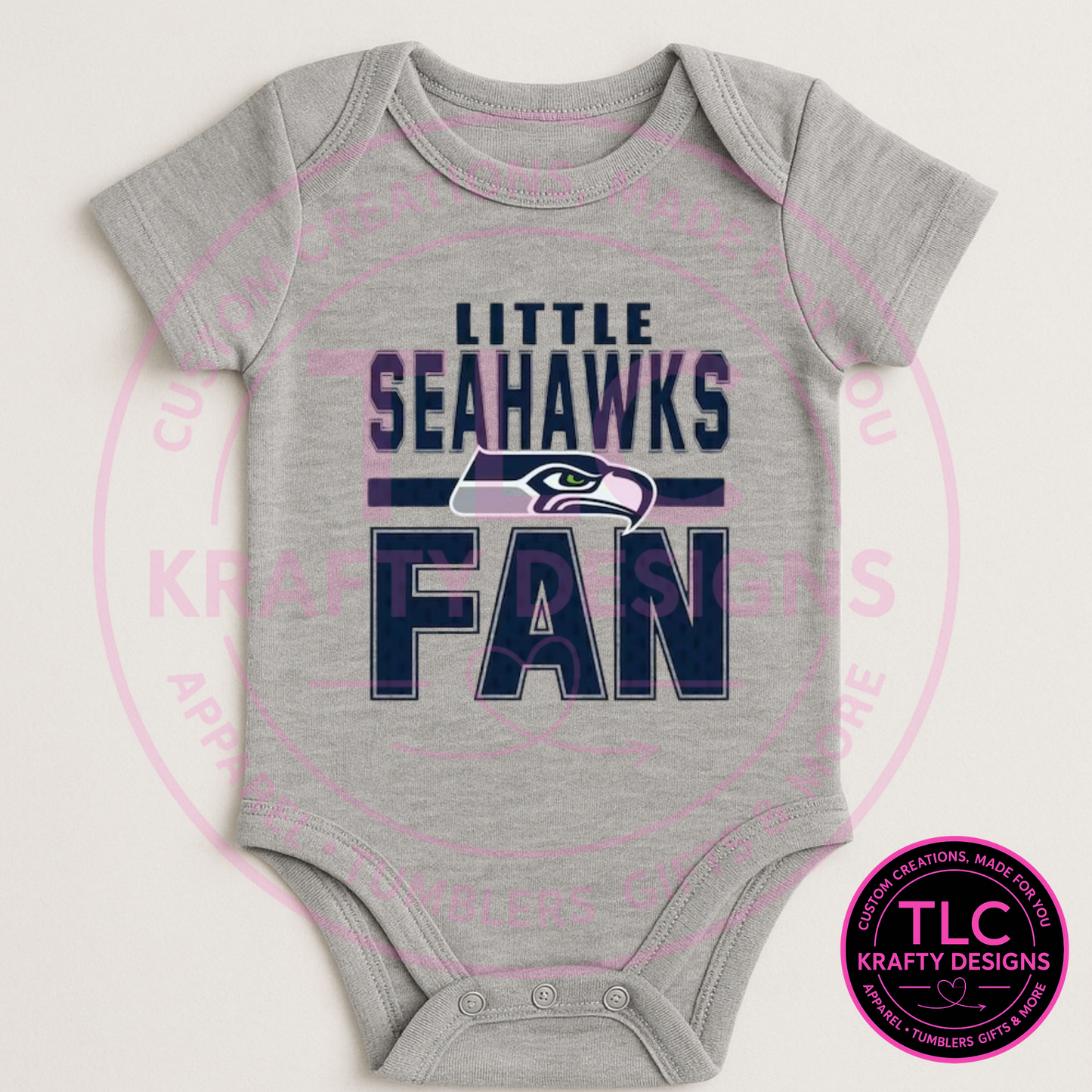 Little Seattle Fan Onesie - Football Game Day Onesie CK