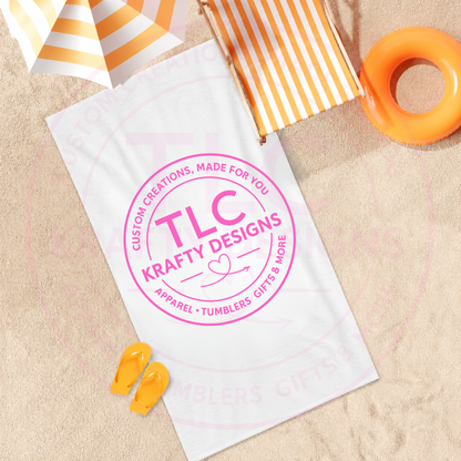 Custom Logo Beach Towel - Personalized Beach Towel
