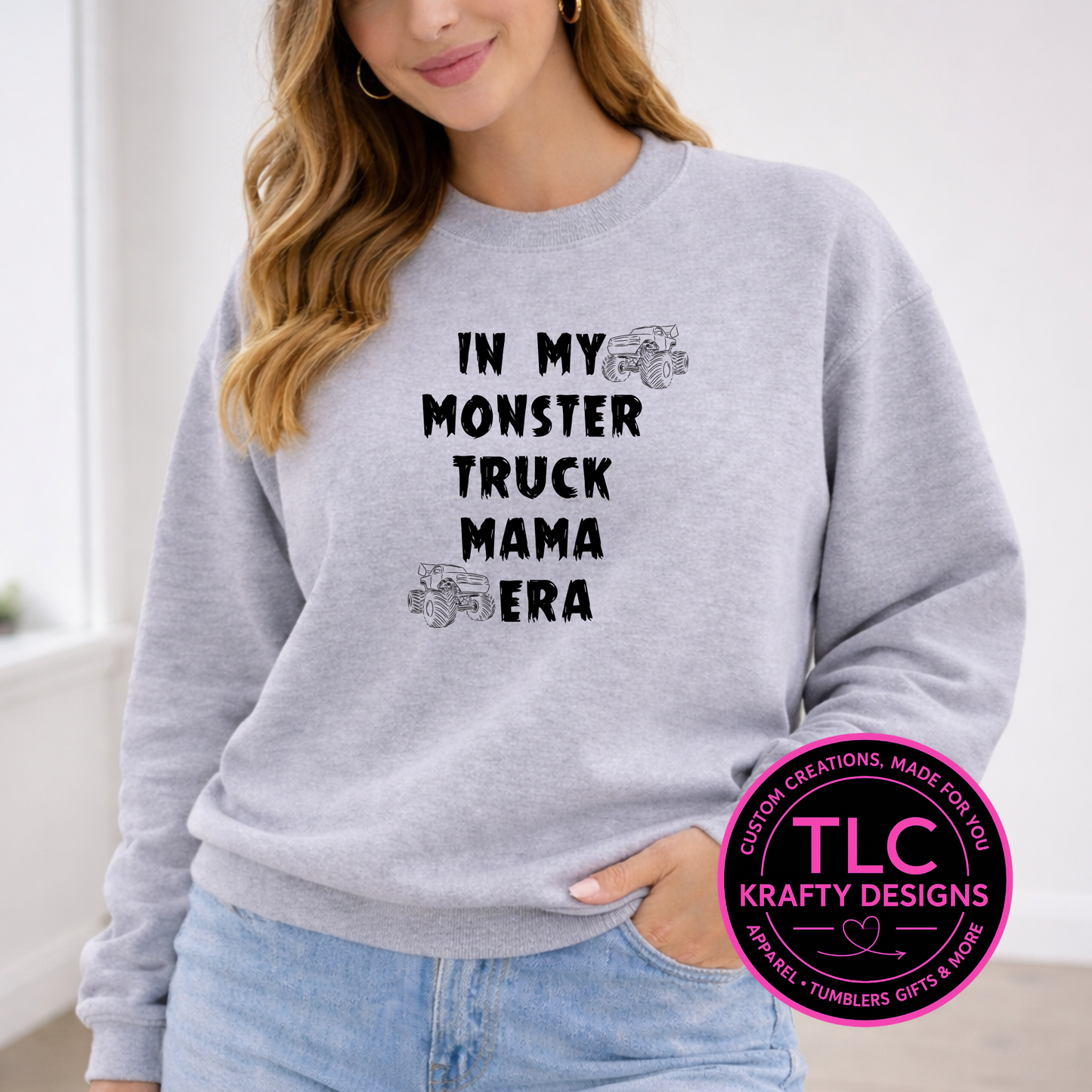 In My Monster Truck Mama Era Black Graphic - Monster Truck Vibes