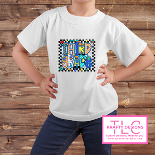 Colorful Grade Level Youth T-Shirts – Back to School Graphic Tees