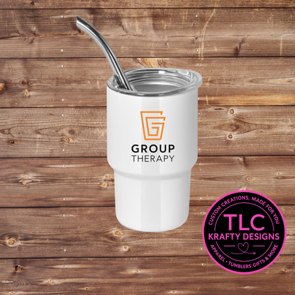 Group Therapy Logo 3oz Mini Tumbler - Custom Business Swag