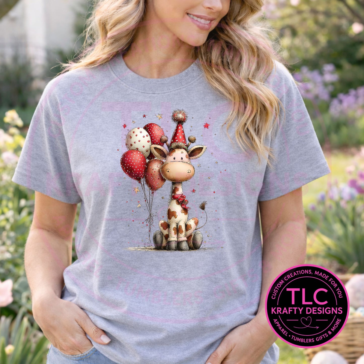 Giraffe Kids Birthday Shirt - Birthday Vibes Apparel CK