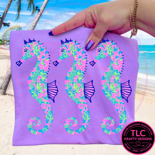 Seahorse Trio Design – Summer Vibes Apparel