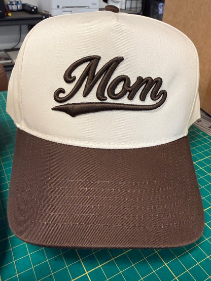Mom Script Embroidered Hat