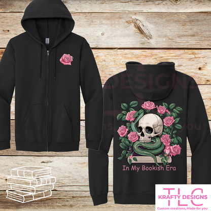 In My Bookish Era Front and Back Graphic Apparel - Book Lovers Design