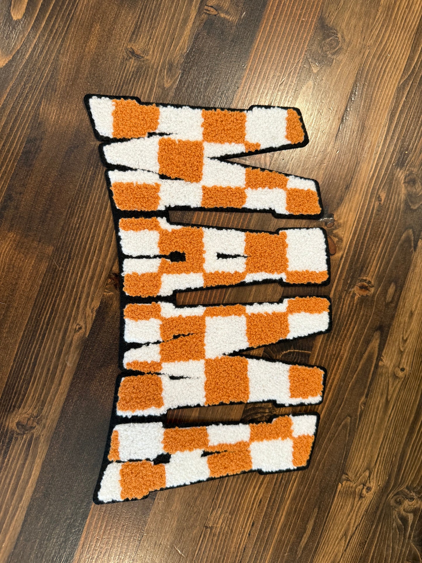 MAMA Checkered Chenille Patch