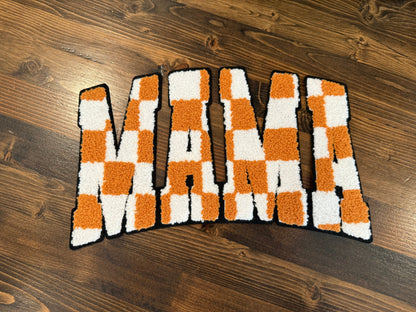 MAMA Checkered Chenille Patch