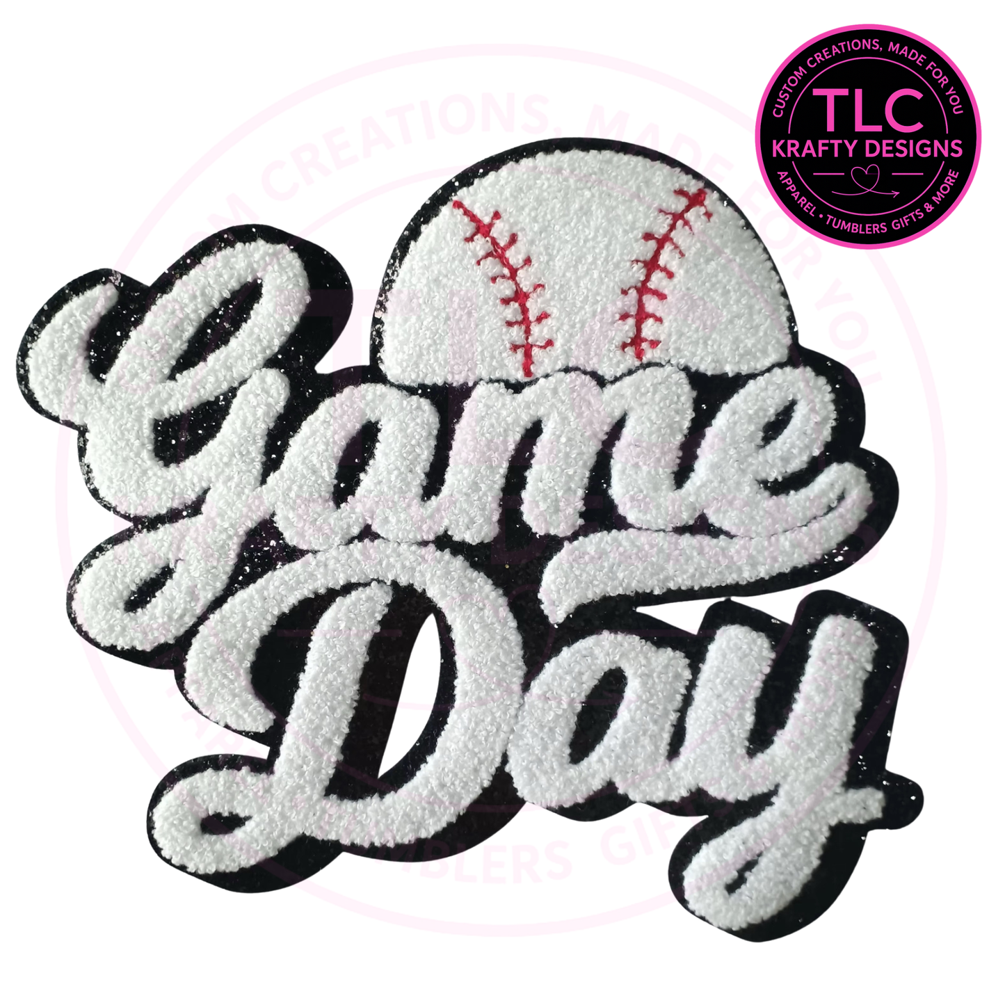 Game Day Chenille Patch Sweatshirt, Baseball Game Day Sweatshirt, Sports Mom Sweatshirt