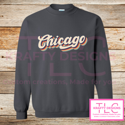 Retro Chicago Sweatshirt – Vintage-Inspired City Pride