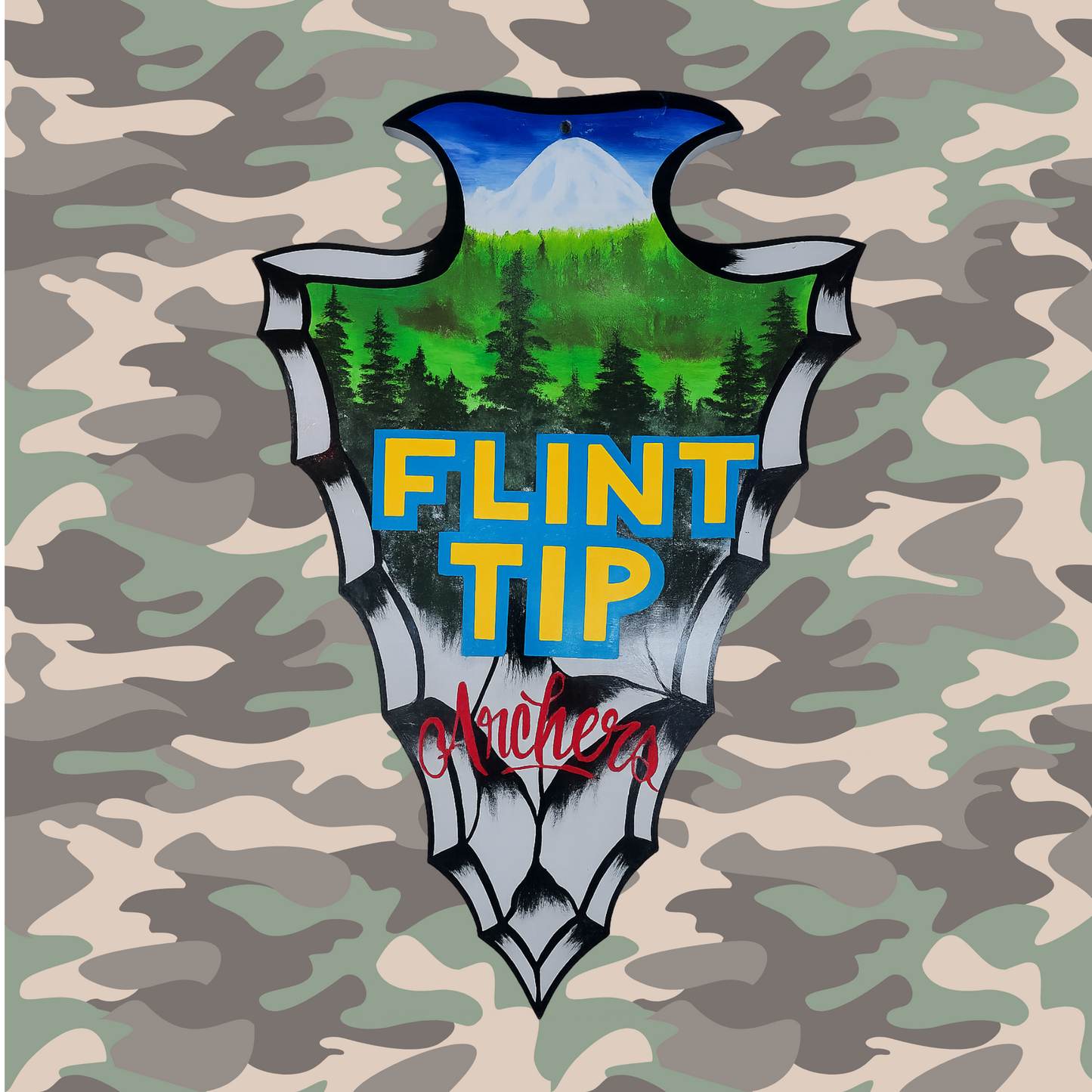 Flint Tip Archers Yard Flag – Outdoor Archery Decor
