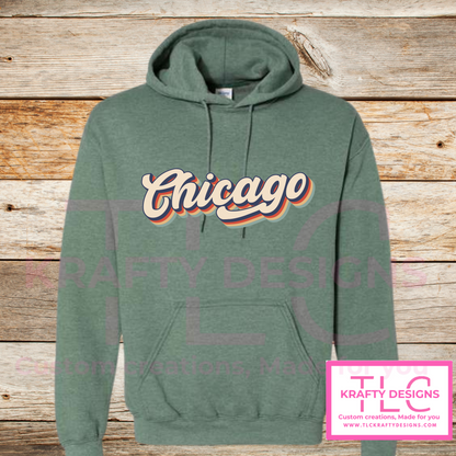 Retro Chicago Sweatshirt – Vintage-Inspired City Pride