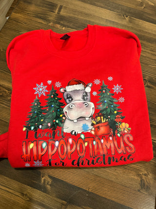 Hippo Christmas Youth - Limited Edition! Graphic Apparel