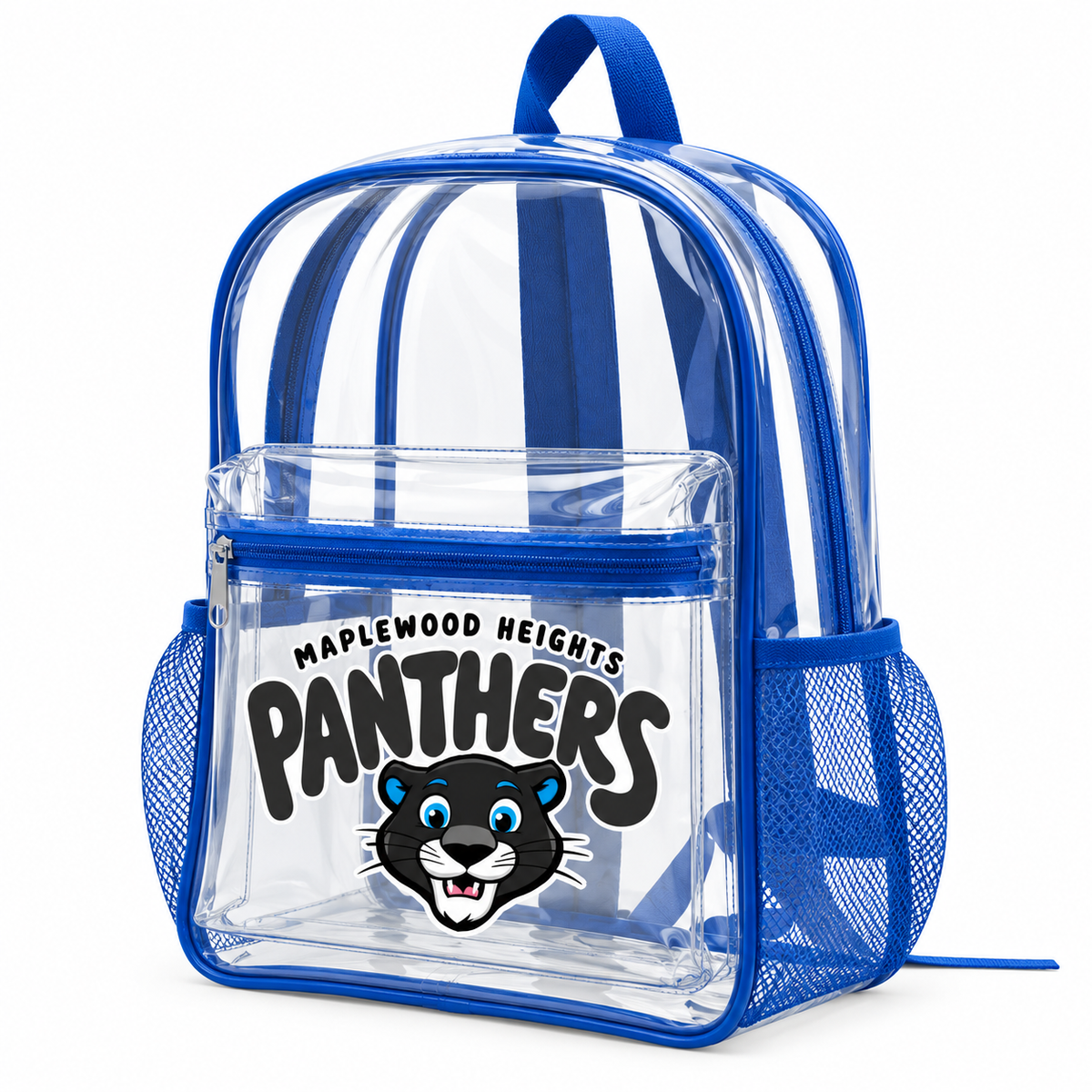 Maplewood Heights Panthers Clear Backpack – Custom School Spirit Bag